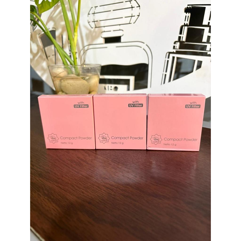 Bedak | Viva Compact Powder Pink atau Viva Compact Powder with UV Filter