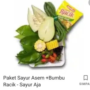 PAket sayur asem + racik sayur asem