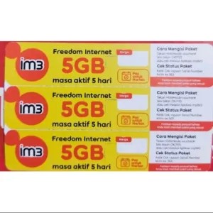 Voucher Indosat 5gb/5H