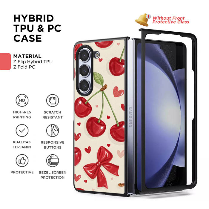 Cherry Sweet AB4777 Casing HP Custom Hardcase Softcase Samsung Galaxy Z Flip 7 6 5 4 3 Z Flip 7 6 5 