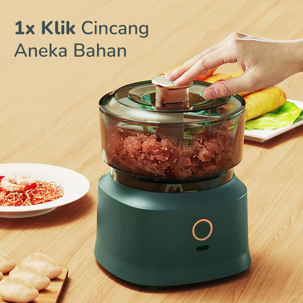 (SK-ku) MYMY Alat Penggiling Daging Multifungsi Electric Meat Grinder 350ml - MY-01