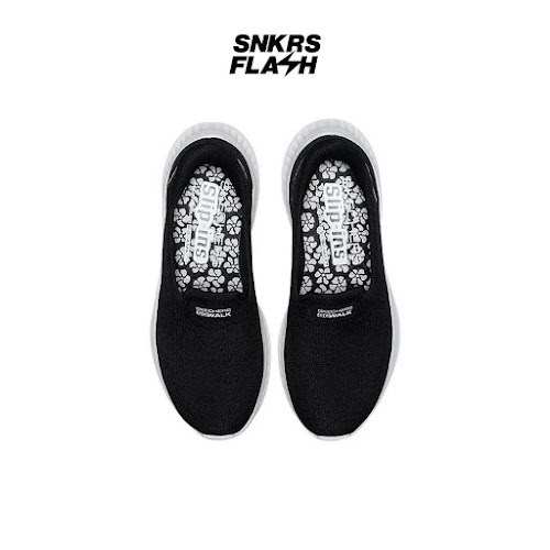 SKECHERS GO Walk Now Black White Sepatu Casual Wanita  - 125644BKW - Size 37.5
