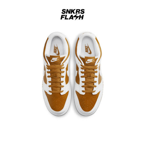 NIKE Dunk Low Qs Dark Curry White Sepatu Sneakers Pria - Fq6965700 - Size 41