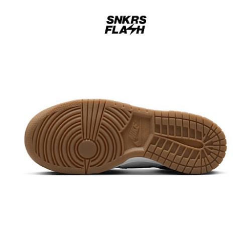 NIKE Dunk Low Bg White Burgundy Crush Gum Sepatu Sneakers Pria - Hj9282100 - Size 38