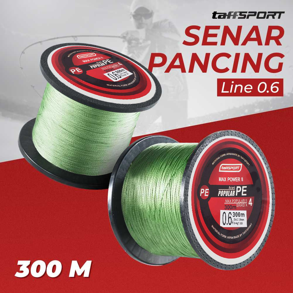Senar Pancing PE Braided 300M – Super Kuat Anti Putus untuk Laut & Sungai