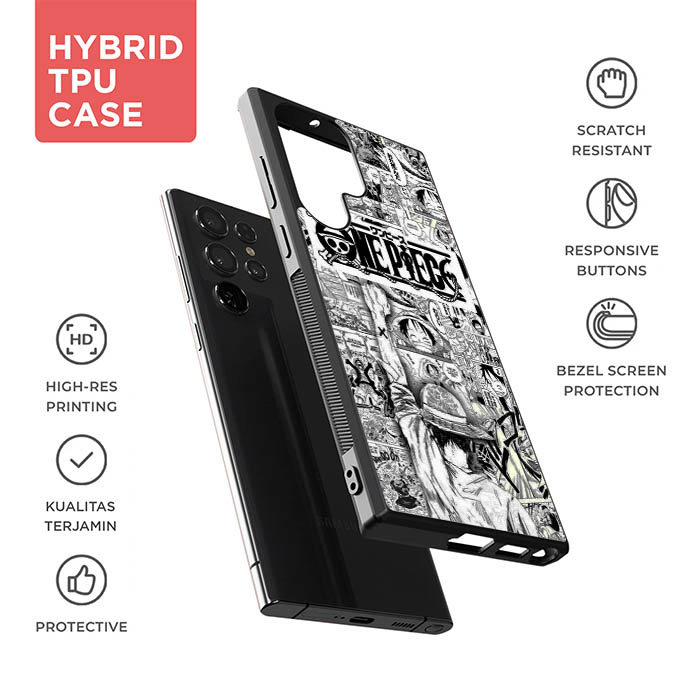 Luffy One Piece AB4714 Casing Samsung Galaxy S25 S24 S23 S22 S21 S20 S10 Ultra Plus FE Edge 5G Lite 
