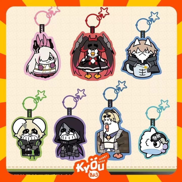 Lucia - Lee - Chrome - Kamui - Wanshi - Camu - Liv Punishing Gray Raven x Leeeafe Plush Keychain (11