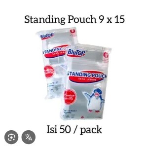 PLASTIK STANDING POUCH UK. 9x15