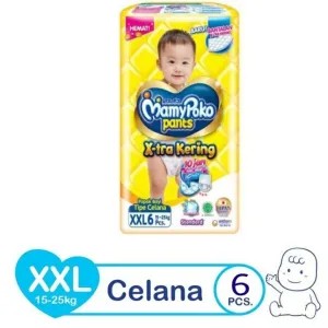 MAMYPOKO PANTS XTRA KERING STANDAR - XXL6 / Popok Bayi