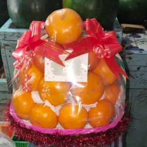 jeruk Mandarin 1 keranjang+kartu ucapan