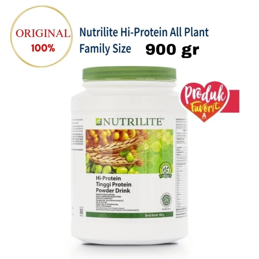 Nutrilite Hi Protein all plant family size 900gr Amway Original  exp 2027 produk nutrilite original 