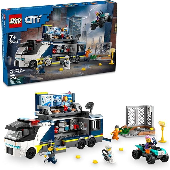 LEGO City Police Mobile Crime Lab Truck Toy, 