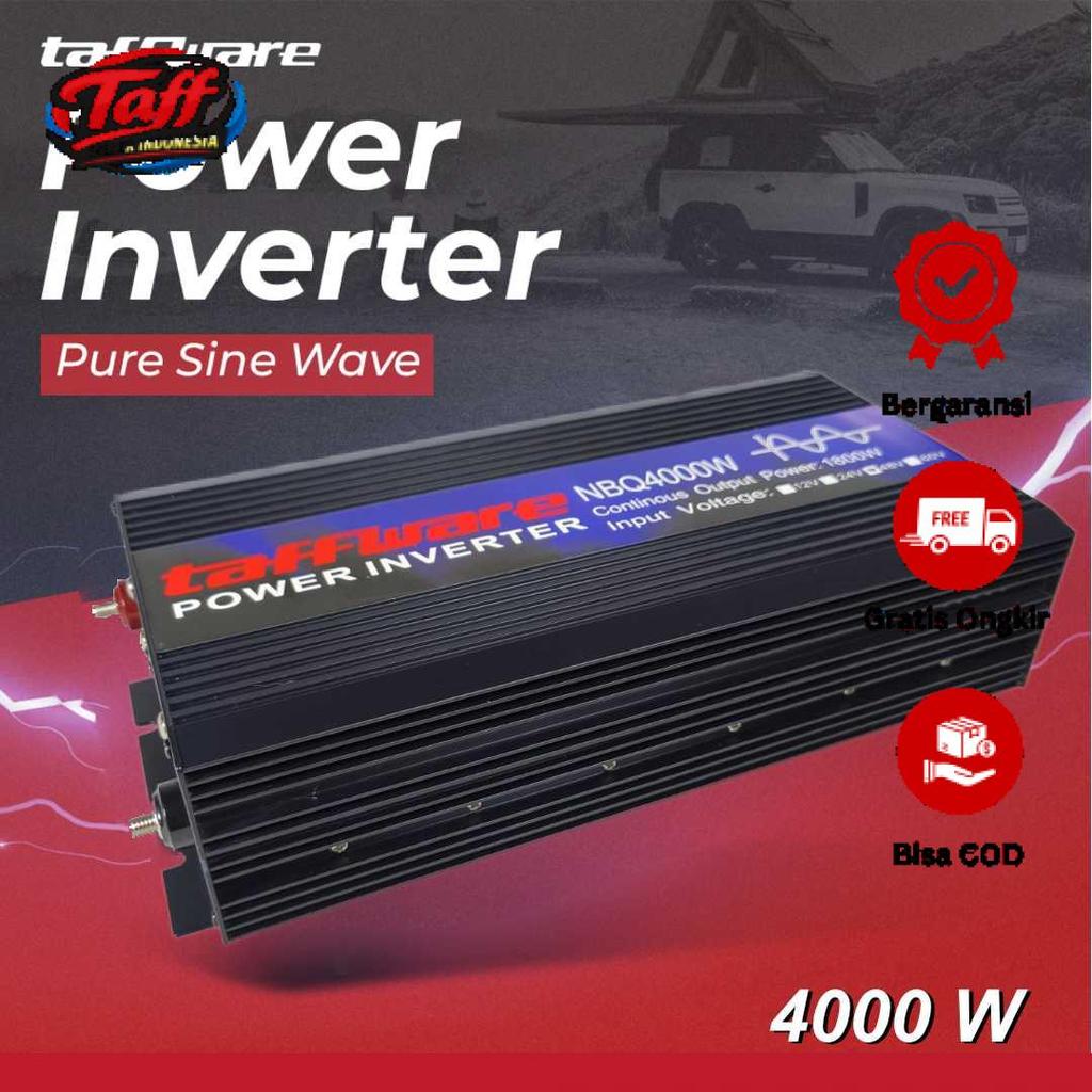 Taffware Power Inverter Mobil Pure Sine Wave DC 48V to AC 220V 4000W - NBQ4000W