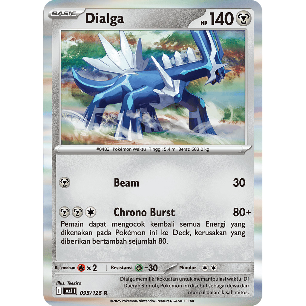 Dialga R MA1 ID kartu pokemon TCG