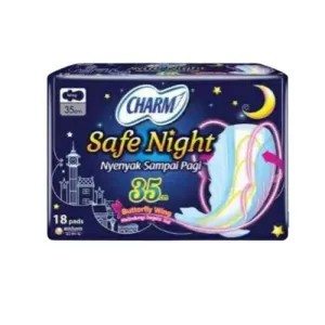 Pembalut Charm Safe Night 35 Cm