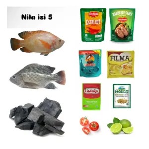 paket bakar ikan nila isi 1kg