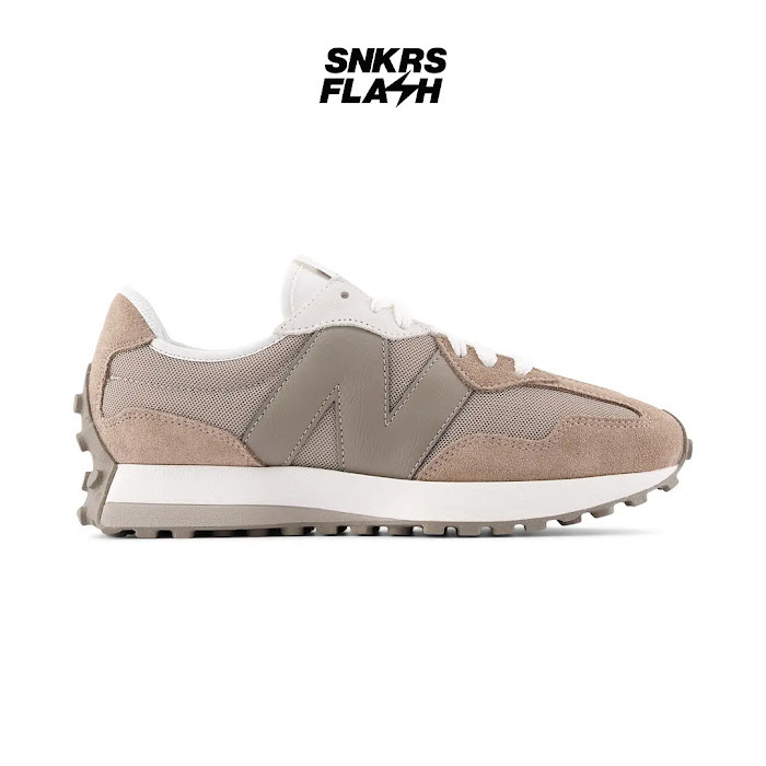 NEW BALANCE 327 Mink Brown Nylon Sepatu Sneakers Pria - U327LNC - Size 43