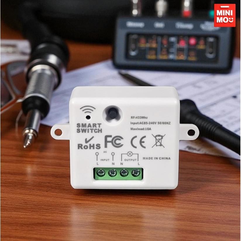 Minimo Receiver Saklar Lampu Wireless 433MHz 10A 240V - QC-44