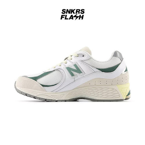 NEW BALANCE 2002R White Dark Juniper Sepatu Sneakers Unisex  - U2002RWA - Size 38