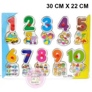 Puzzle Kayu PZ-30222 Angka 0-10