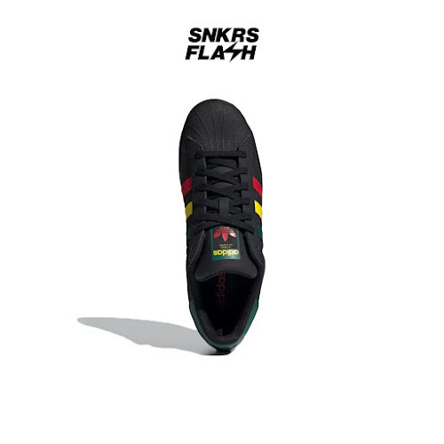 ADIDAS Superstar Rasta Black Sepatu Sneakers Pria - Ih3121 - Size 45.3