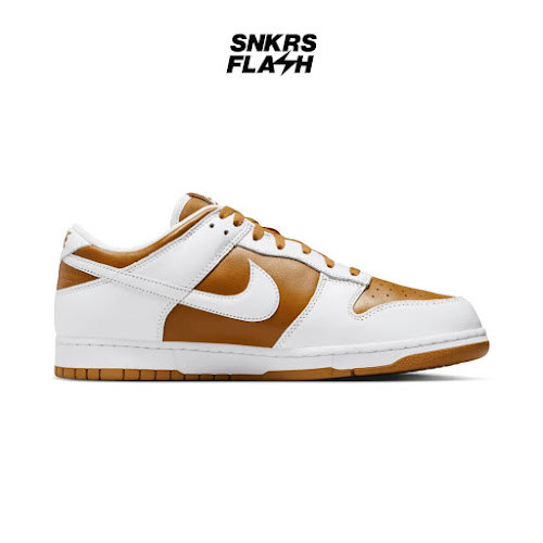 NIKE Dunk Low Qs Dark Curry White Sepatu Sneakers Pria - Fq6965700 - Size 44.5