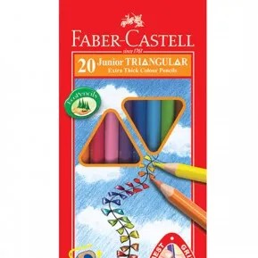 Faber Castell Pensil 20 Warna Tri Grip