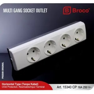 Terminal BROCO 4 Lubang (tanpa kabel)