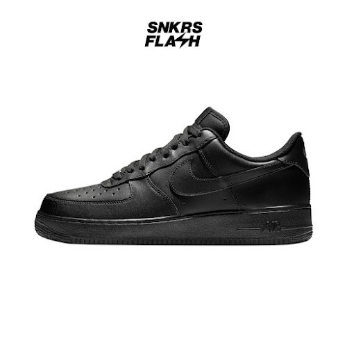 NIKE Air Force 1 07 Triple Black Sepatu Sneakers Unisex - CW2288001 - Size 45