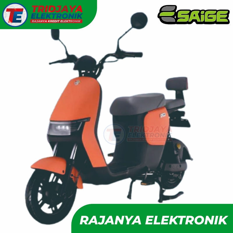 sepeda listrik saige GT 48/20 warna orange Garansi resmi sepeda listrik anak cowok cewek dewasa mura