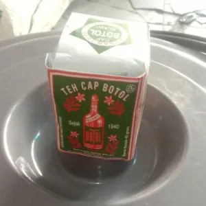 teh bubuk cap botol