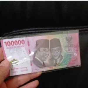 uang mainan 100.000 edisi baru ngecer 5 biji