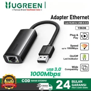 UGREEN Adapter USB To Lan RJ45 Original 15632