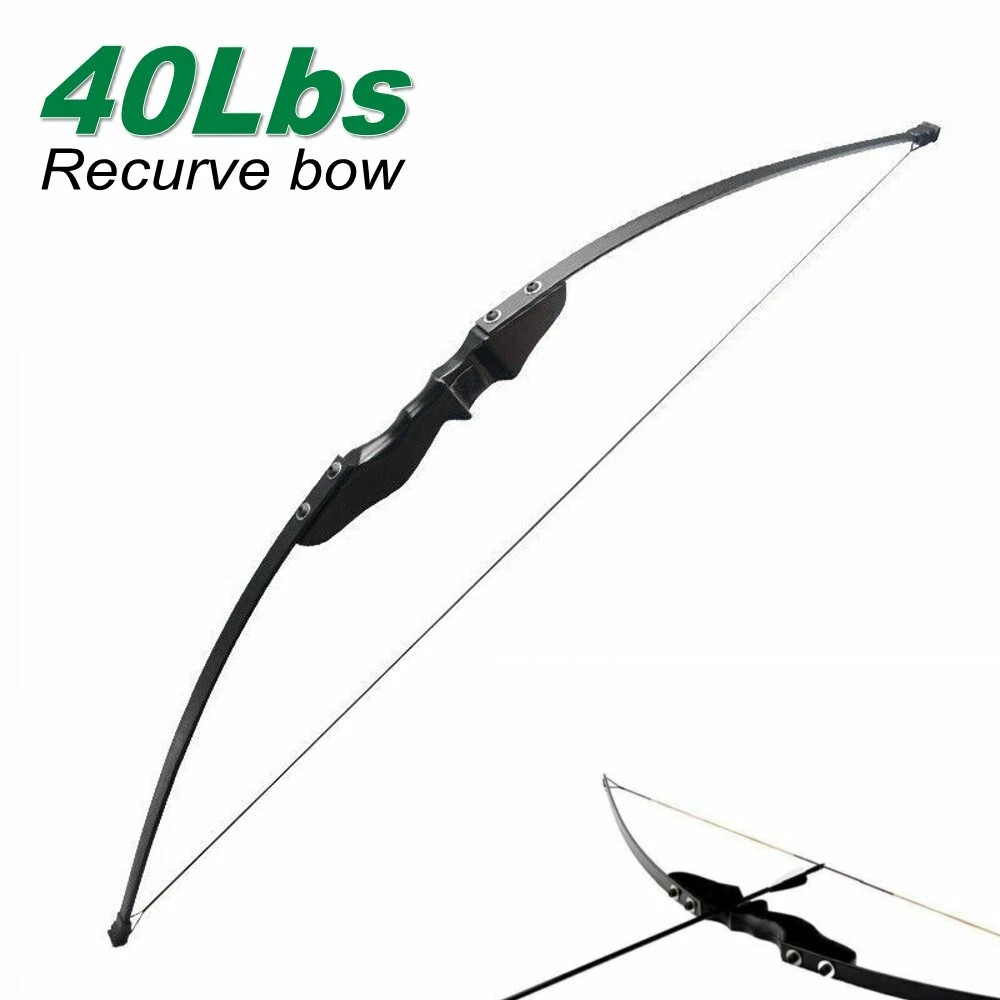 Busur Panah Recurve 40Lbs, Alat Memanah Pemula, Tarikan Stabil & Ringan