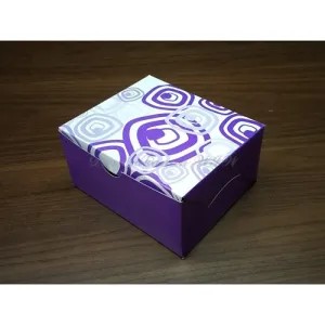 Snack Box Motif Ungu 10x14