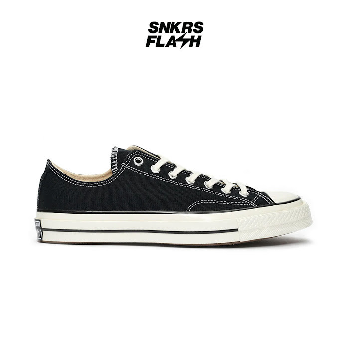 CONVERSE Chuck 70 OX Black Sepatu Sneakers Unisex - 162058C