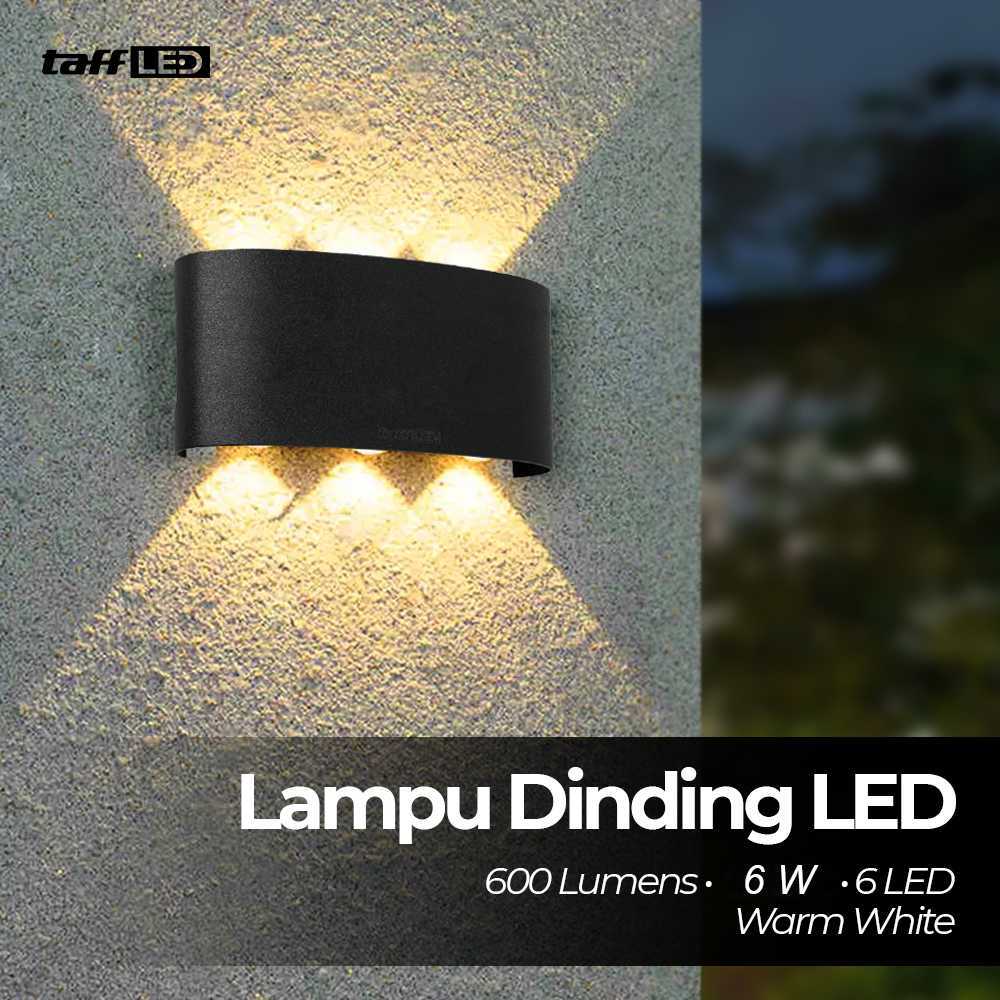 Lampu Dinding LED Indoor Plastic Body 6 LED Warm White 6W - 6T