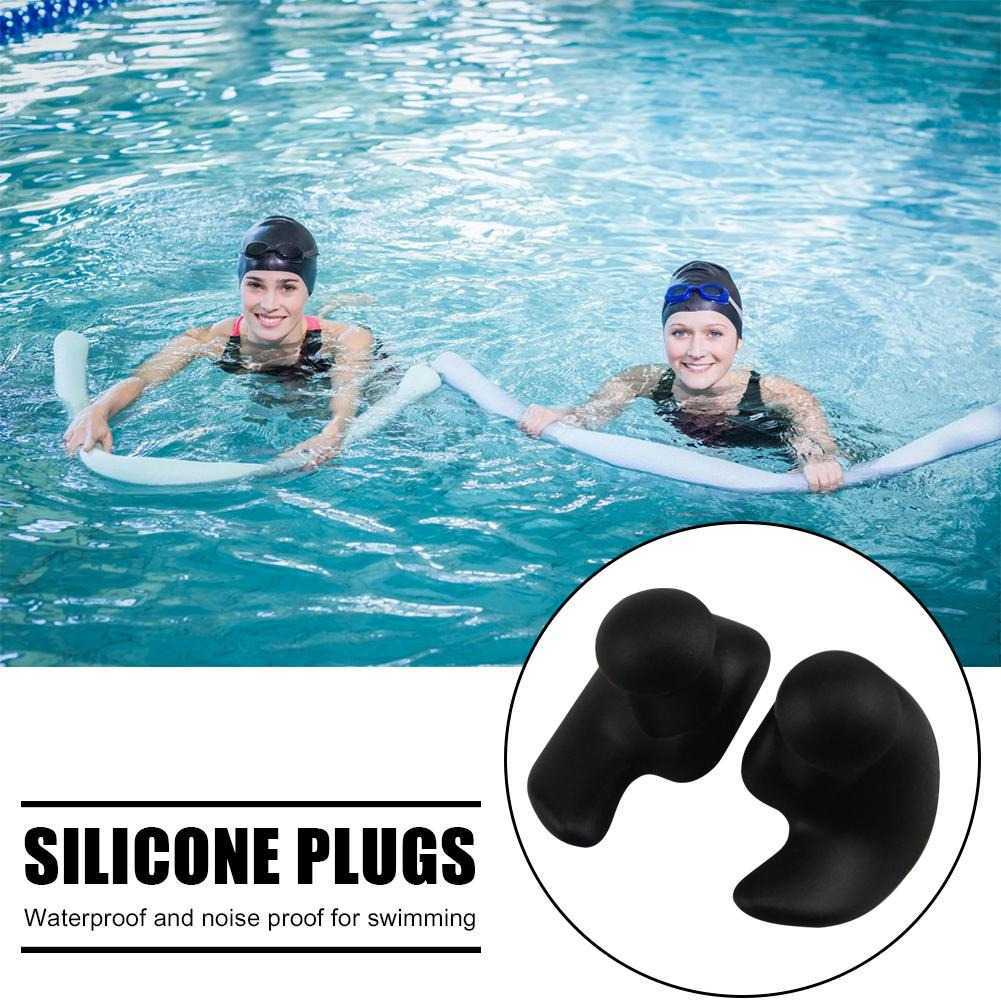 Earplug Silikon Penutup Telinga Renang Anti Air - TN01