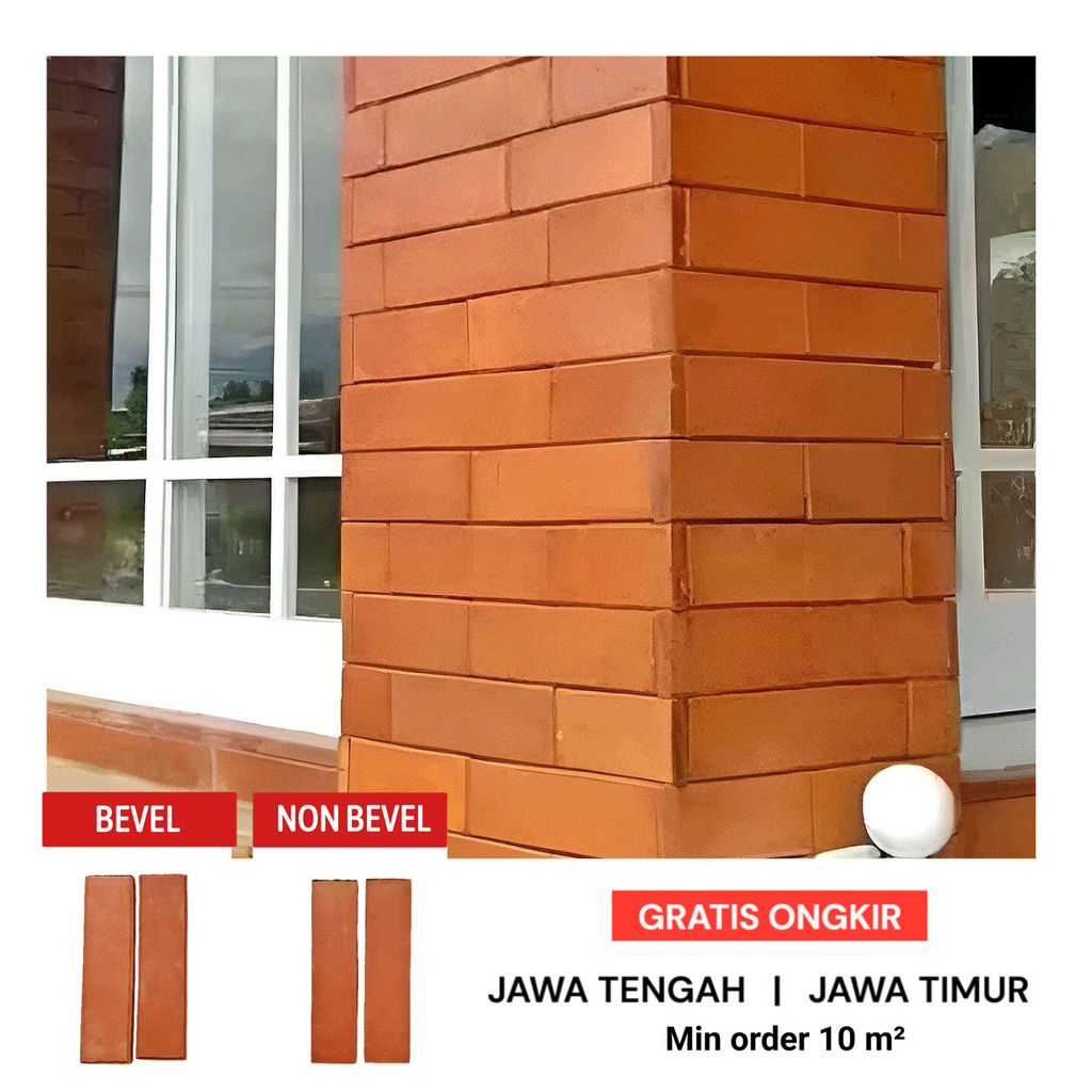Bata Tempel Terakota, Bevel Dan Non bevel, Bata tempel Jawa, Tanah Liat asli original 38