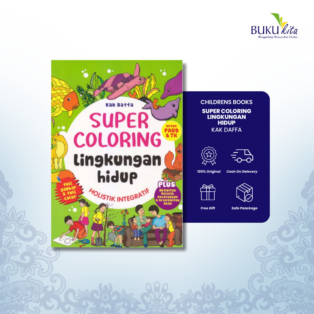 BukuKita Store | Buku Anak - Super Coloring Lingkungan Hidup by Kak Daffa