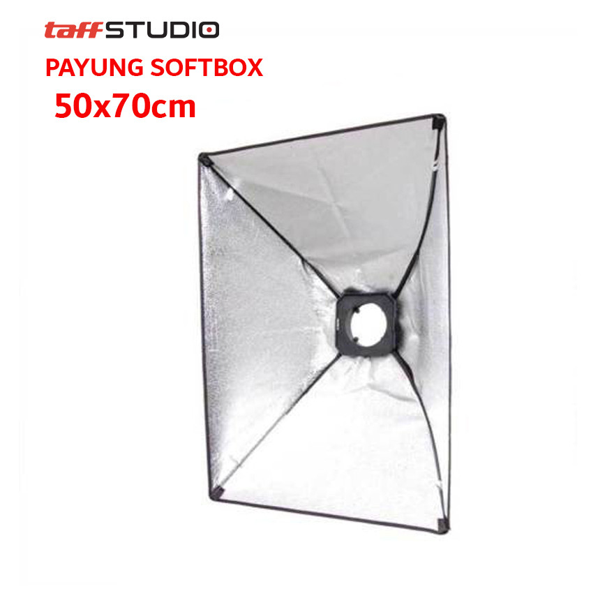 SeaBlingz - TaffSTUDIO Payung Softbox Reflektor 50x70cm Flash Mount - CY50 (Camera Accessories Light