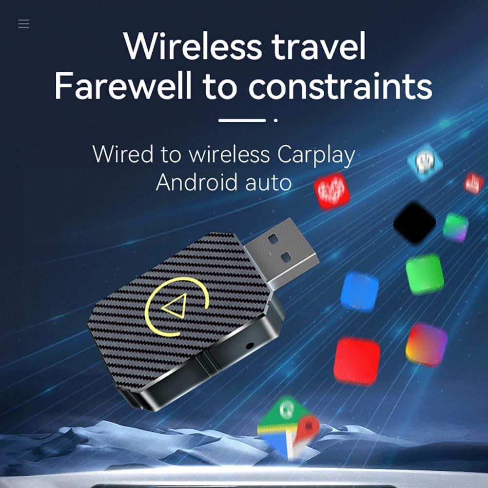 SeaBlingz - IBEN Wireless CarPlay USB Dongle Android Auto Bluetooth 5.0 - OT001 (Media Players MP3 &