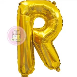 Balon Huruf Emas R