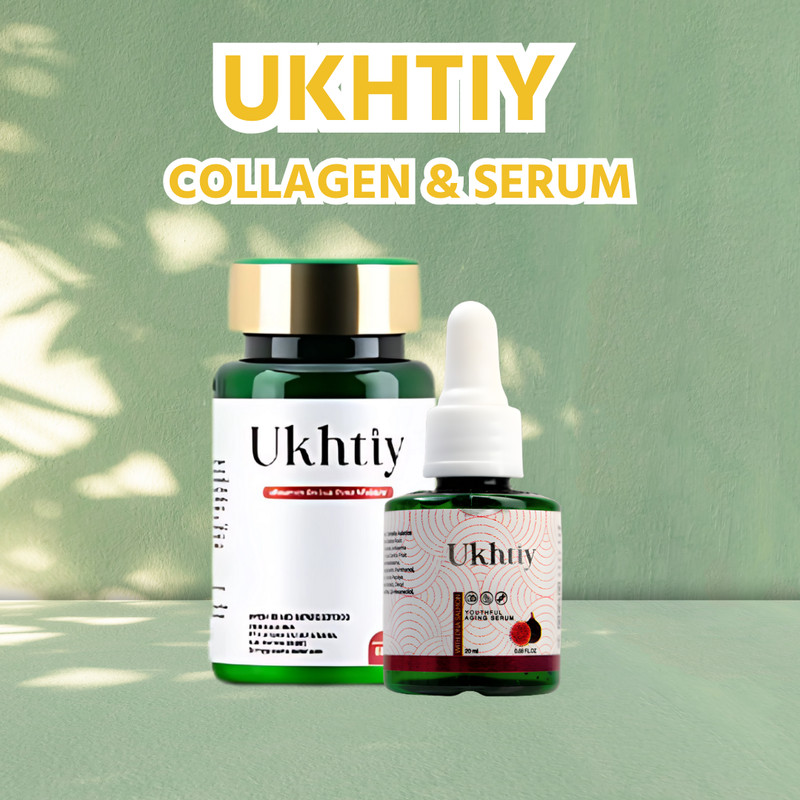 Ukhtiy Serum + Ukhtiy Collagen Drink - Menghilangkan Flek Hitam & Samarkan Bekas Jerawat