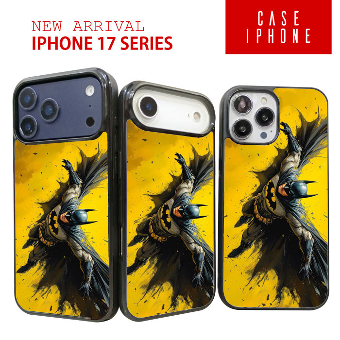 Case Casing TPU iPhone 17 16 15 14 13 12 11 XR XS Mini Plus Pro Max Air Batman RK295 Hybrid Case Rub