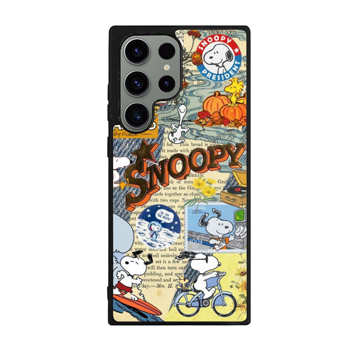 Case Casing Samsung Galaxy S25 24 23 22 21 20 10 FE Plus Ultra Edge Snoopy RK441 Hybrid Case Rubber 