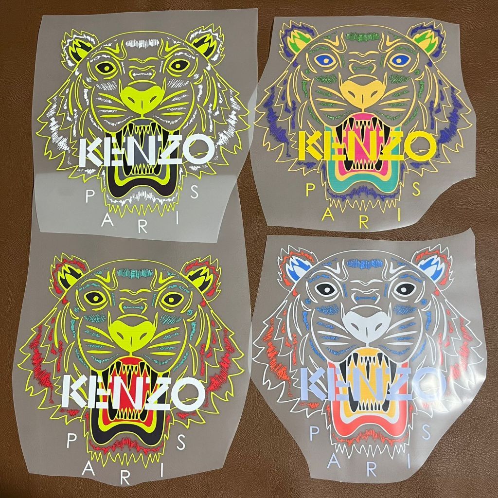 PATCH STIKER SABLON BAJU Logo Setrika | cetak DTF Sablon iron patch setrika | LOGO KENZO murah