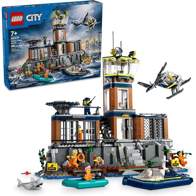 LEGO City Police Prison Island Building Set,