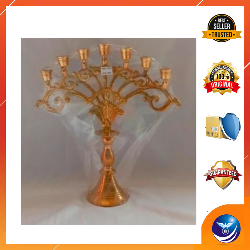 Tempat Lilin Kuningan Cabang 7 - LS020