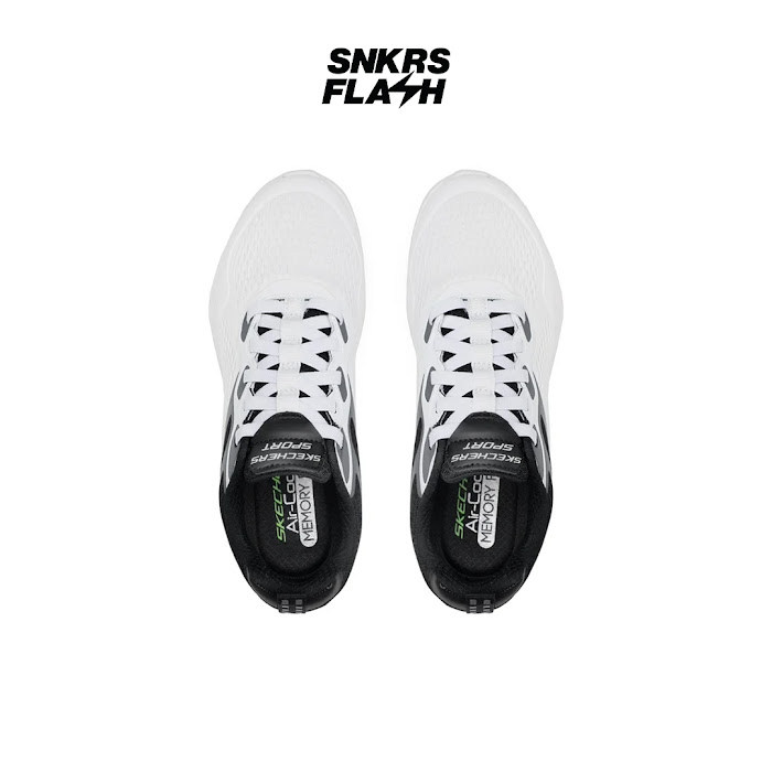 SKECHERS Sport Bounder White Black Sepatu Training Pria - 232376WBK - Size 43